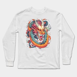 Japanese Dragon design Long Sleeve T-Shirt